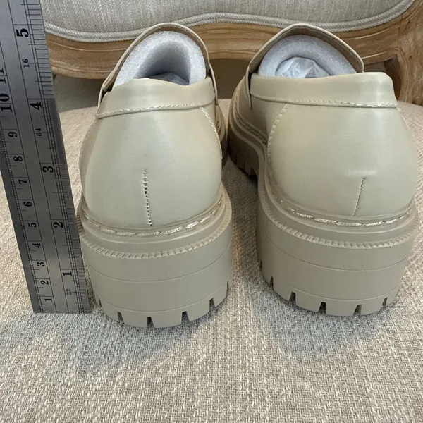 Soda Women's Chunky Platform Loafers White Lug Sole Y2K Style size 7.5 classic preppy - Image 7