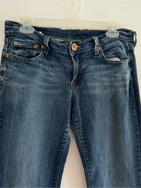 Lucky Brand Sweet N Low Jeans Women’s 10/30 Bootcut Embroidered Made in USA - Image 2