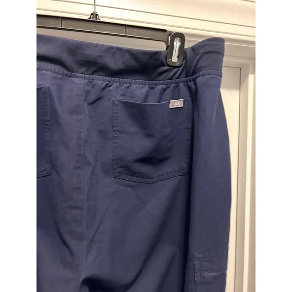 Zamora Jogger Scrub Pants Navy Blue Size XL Medical Healthcare Tie Waist - Image 6