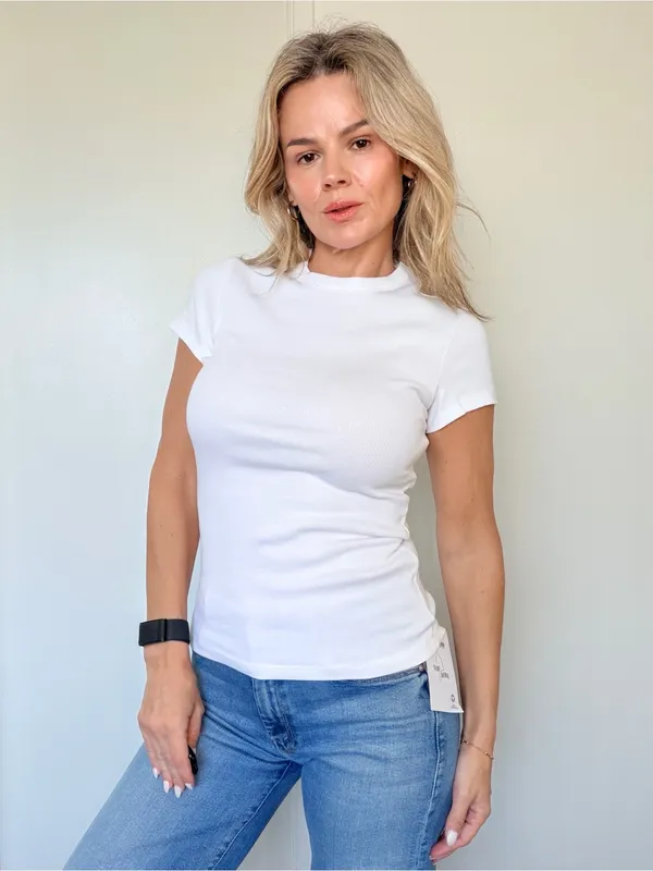 New Djerf Avenue Daily T-Shirt White - Image 3