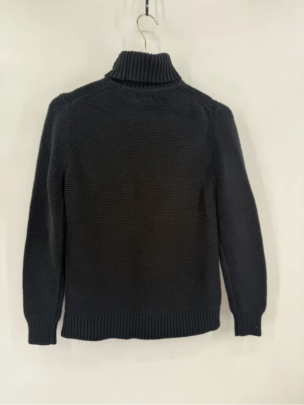 J crew Classic turtleneck sweater in black size small - Image 2