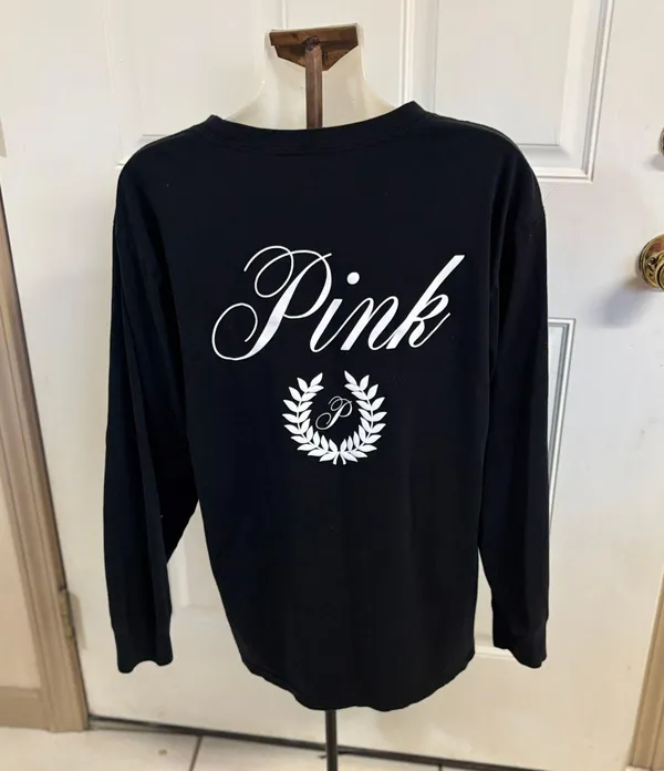 Med VS PINK black LS Tee - Image 2