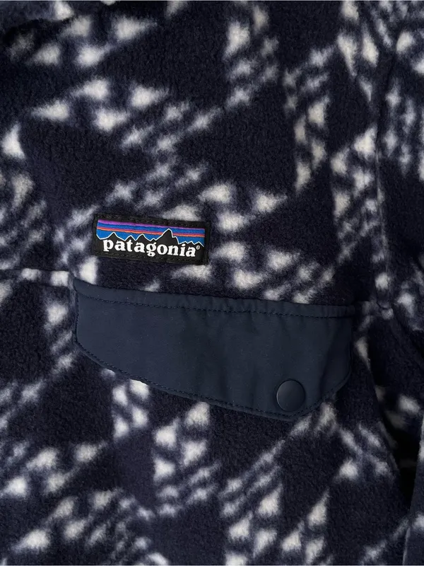 Patagonia Synchilla Snap-T Pullover blue pattern unisex fits 4-6 - Image 5