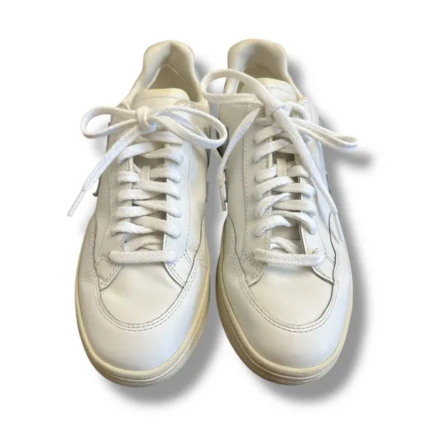 VEJA V-10 White Leather‎ Gray Suede Sneakers Women’s 10 Sustainable Low Top - Image 5
