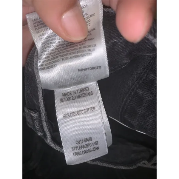 Agolde women's jeans, black, size 23, new with tags 100% Organic Cotton 0054 - Image 7