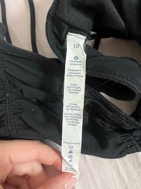 Lululemon Sports Bra Black - Image 2