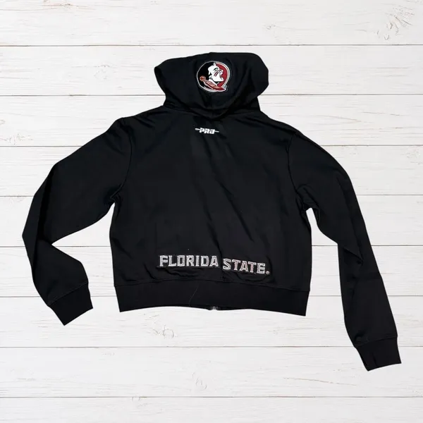 Pro Standard FSU Florida State Seminoles Luxury Full Zip Hoodie M NWT - Image 3