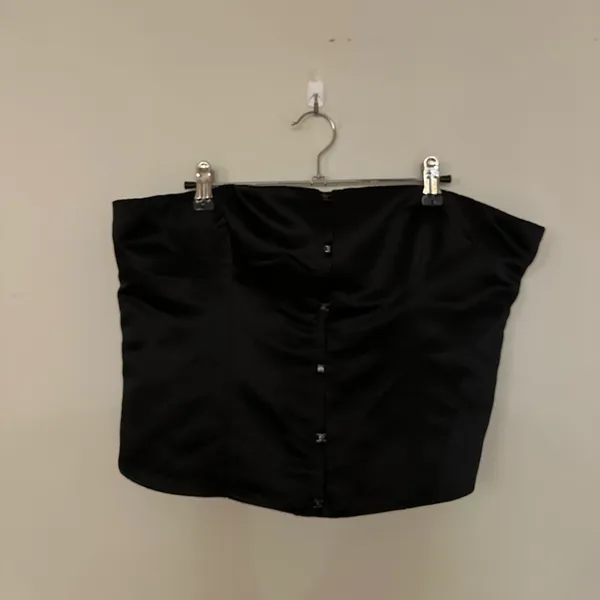 Reformation Jaclyn Satin Top - Black - NWT Size 12 - Image 7