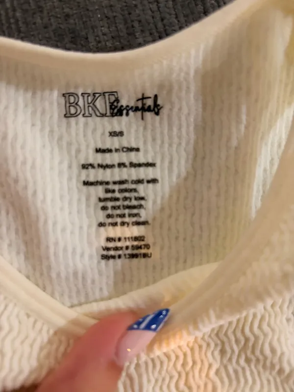 BKE textured cream tank top  - Image 2