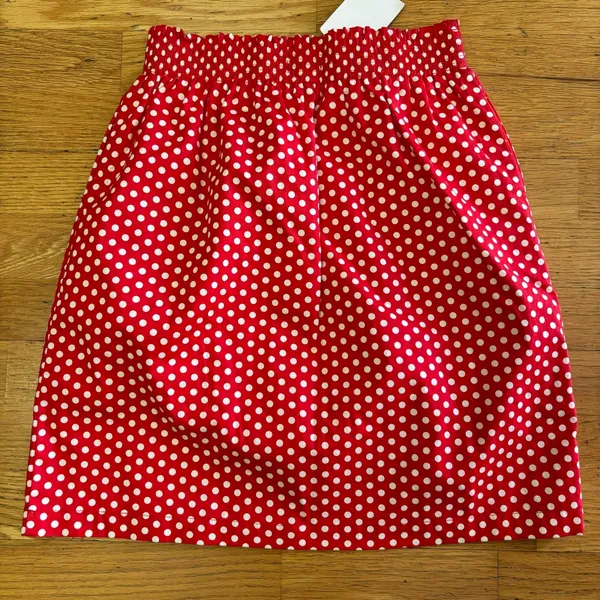 Tulip B Polka Dot Pinup Rockabilly Preppy Coastal Lined Pleated Pull On Mini M - Image 2