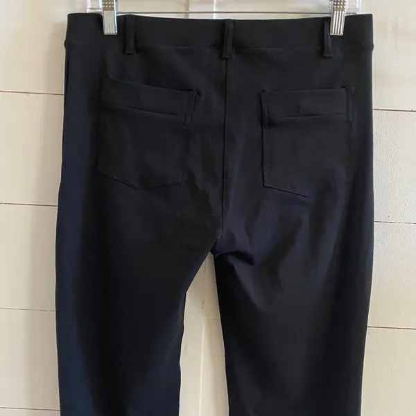 Yogipace Womens‎ Black Straight Leg Dress Pants 4-Way Stretch Workleisure L New - Image 8