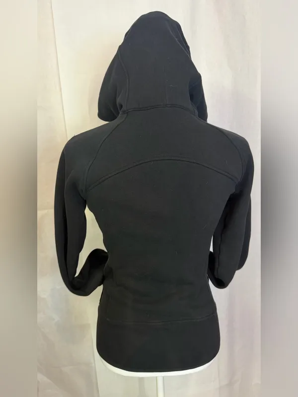 lululemon athletica Black Hooded Zip Bomber Jacket - Image 6