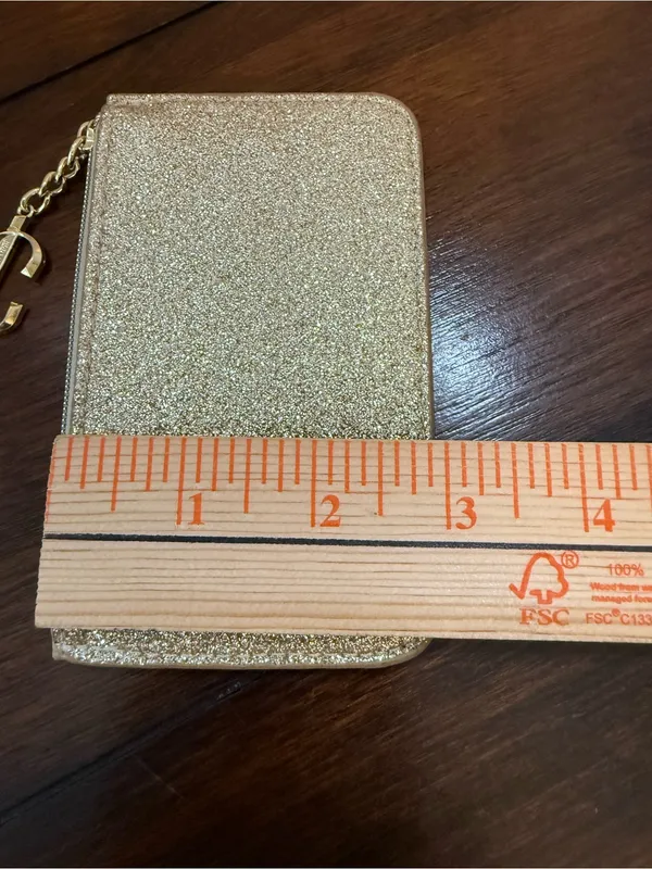 Jimmy Choo parfums glittery coin/perfume pouch, 3" x 5" - Image 7