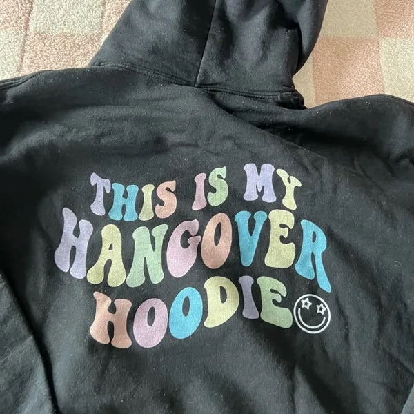 Gildan Men's Black Hoodie Sweater - Image 3