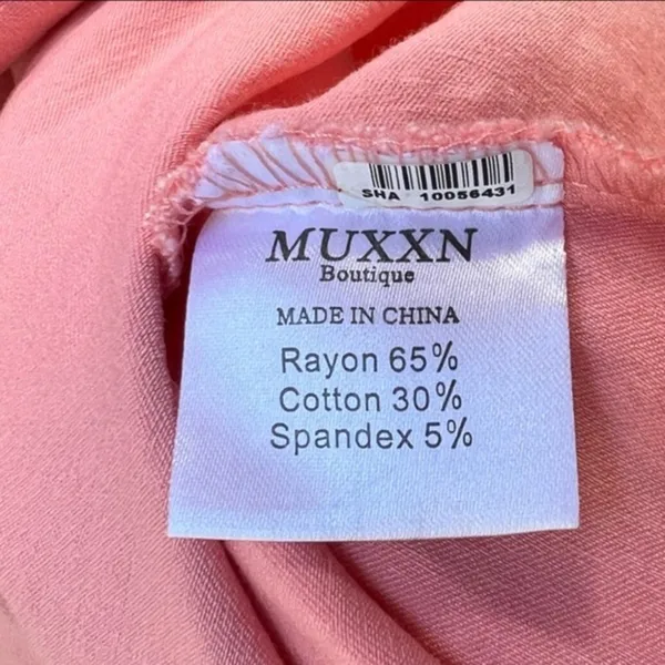 MUXXN Peach 50s Style Swing Fit Flare Cap Sleeve Dress Rockabilly Sz Small‎ - Image 6