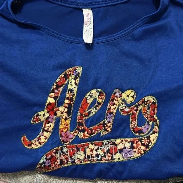 Women’s‎ tshirt Blue Size L - Image 3