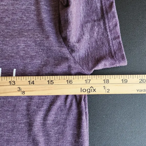 Two‎ Blind Brothers Womens T-Shirt Purple Perspective Braille Detail Medium M - Image 7