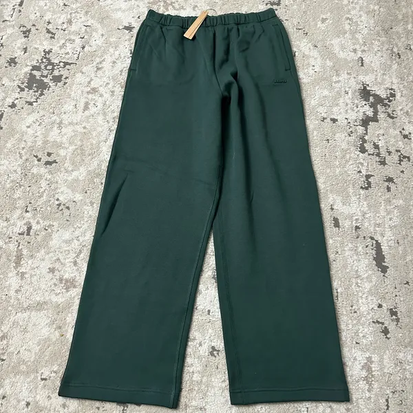 Skims Cotton Fleece Classic Straight Leg Sweatpants Size XS NWT in Spruce - Image 4