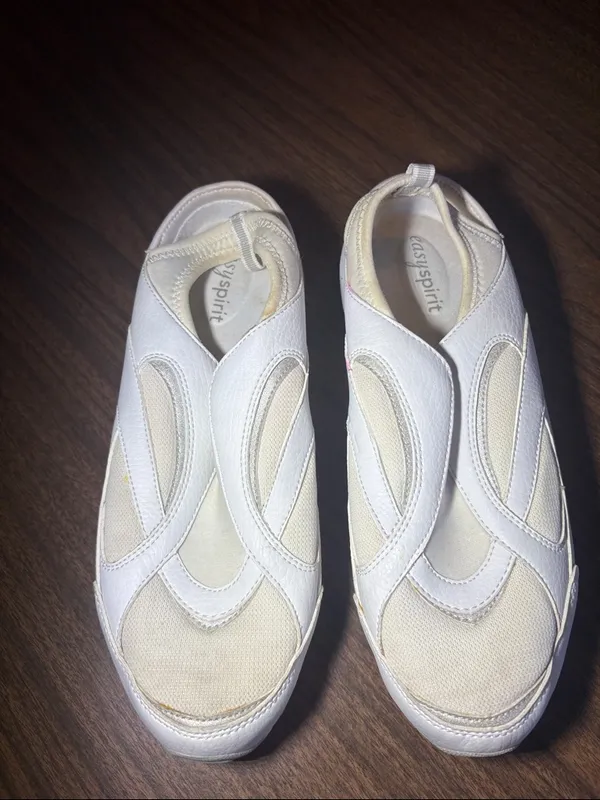Easy Spirit Size 9 Whirlwinds Comfort Slip On Shoes White - Image 3