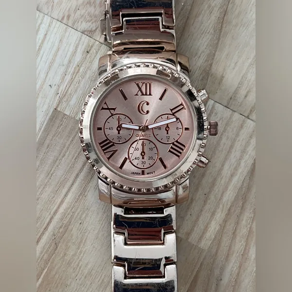 Fashion Watch Charming Charlie Brand Rose-Gold Dial Bracelet - Image 3