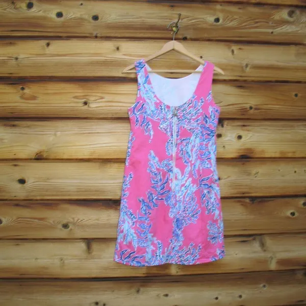 Lilly Pulitzer Cathy Samba Coral Shift Dress 4 - Image 5
