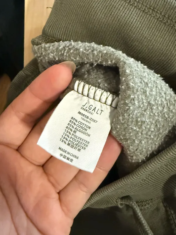 Brandy Melville Olive Green Men's Jogger Sweatpants - Image 4
