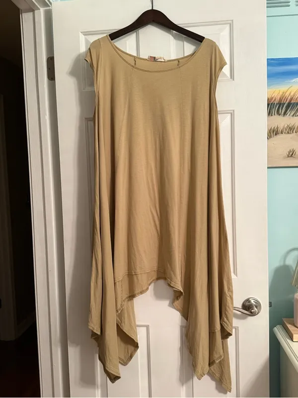 Free People Beach Cap Sleeve Oversized Tunic Dress - Image 2