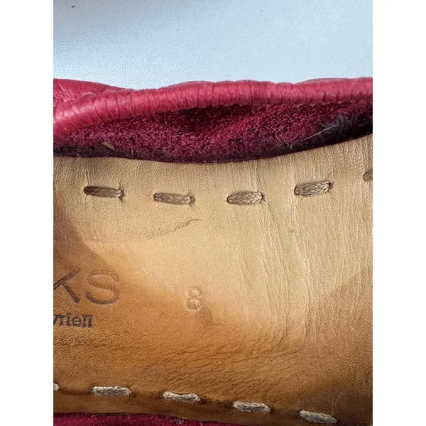 Tieks by Gavrieli Womens Red Leather Foldable Ballet‎ Flats Size 8 - Image 8
