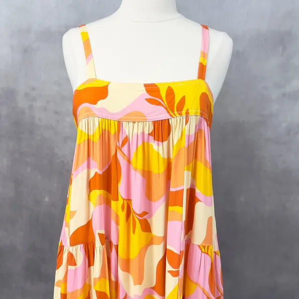 Abel The Label‎ Anthropologie Maxi Dress Small Tiered Flowy Boho Indie Hippie - Image 2