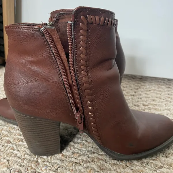 JustFab Chestnut Ankle Booties - Image 4