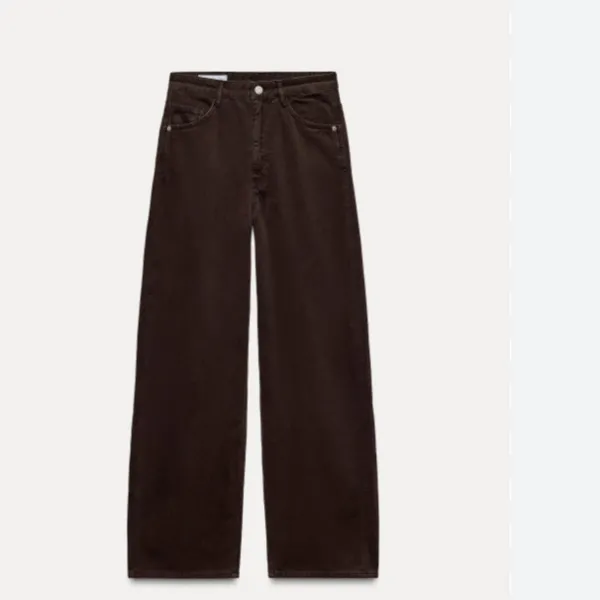 NWT Zara RELAXED OVERSIZE TAPERED ANIMAL PRINT HIGH-WAIST TRF JEANS SZ-8 - Image 5