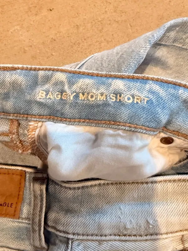 American Eagle Outfitters Light Blue Distressed Denim Cutoff Shorts - Image 5
