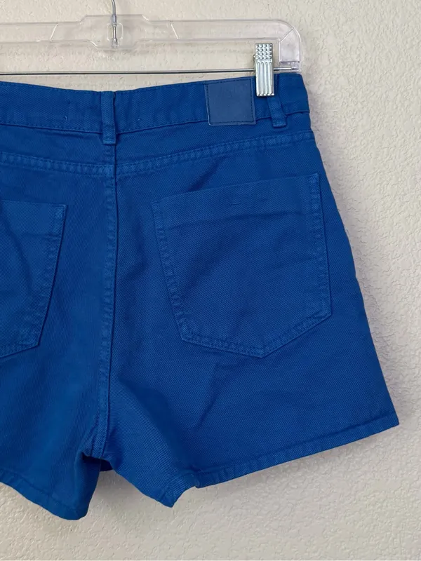 NWT Zara Blue Denim Wrap Asymmetrical Skort, Sz Small - Image 6