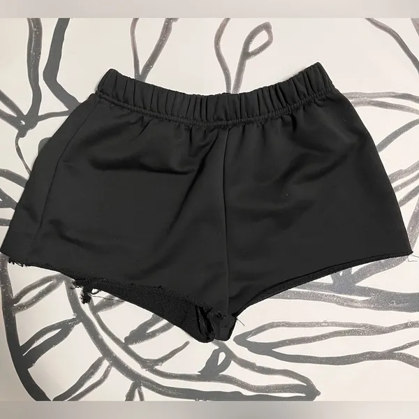 Basic Black Cut Off Sweat Shorts Never Worn. Women’s Sz Small. - Image 3