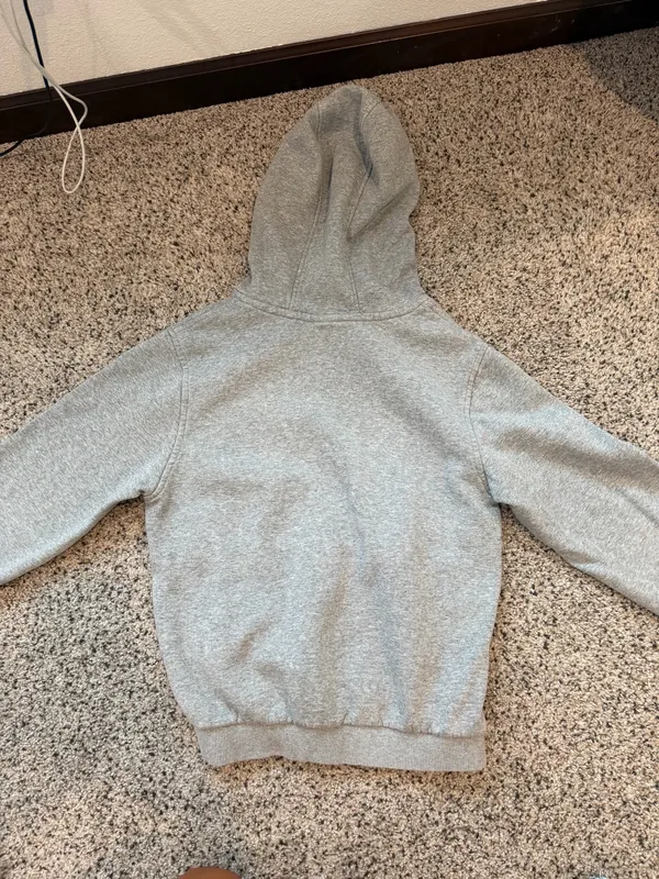 Youth girls Nike grey hoodie - Image 2