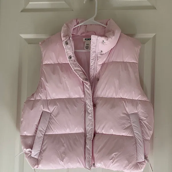Victoria’s Secret PINK "High Shine Marshmallow Puffer Vest NWOT - Image 5