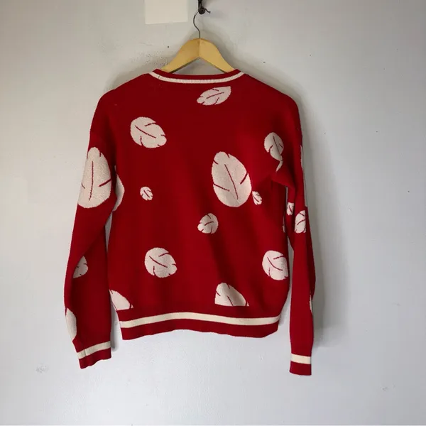 disney lilo‎ stitch Red Button Down Knit Cardigan Boxlunch Small - Image 2