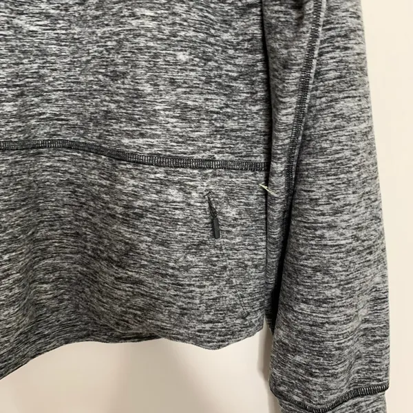 Lululemon Ready to Rulu Fleece Pullover Heathered Black Size 6 - Image 9