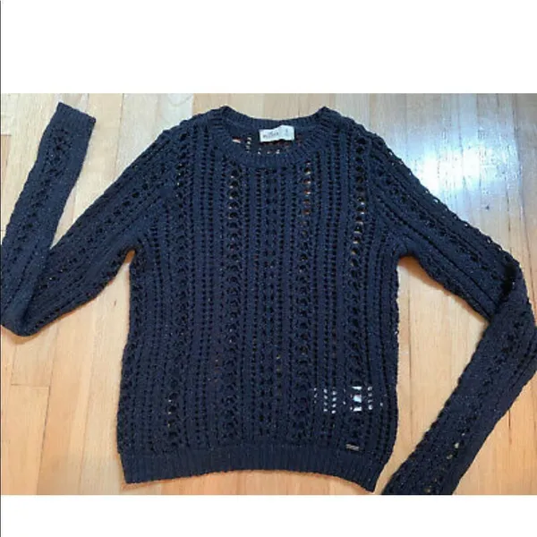✨ Hollister Open Knit Crew Neck Glitter sweater✨ - Image 3