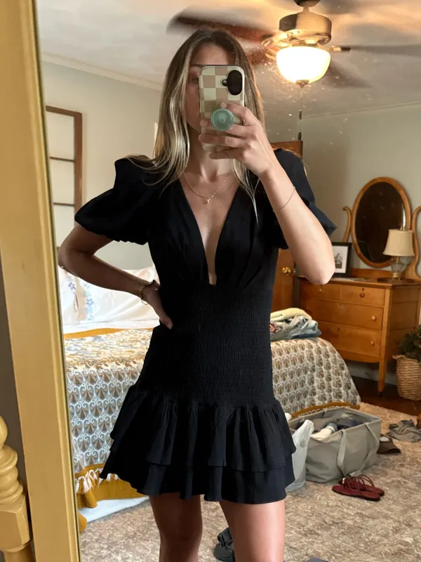 HELLO MOLLY LA DEVOTEE DRESS BLACK - Image 4