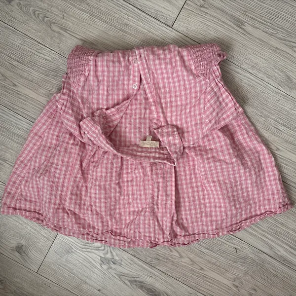 Gingham white and pink dress #cottagecore Size M - Image 4