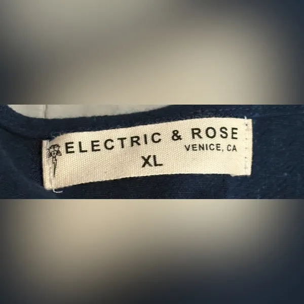 Electric & Rose Deep Blue Maxi Dress Linen Blend Size‎ XL NWT - Image 2