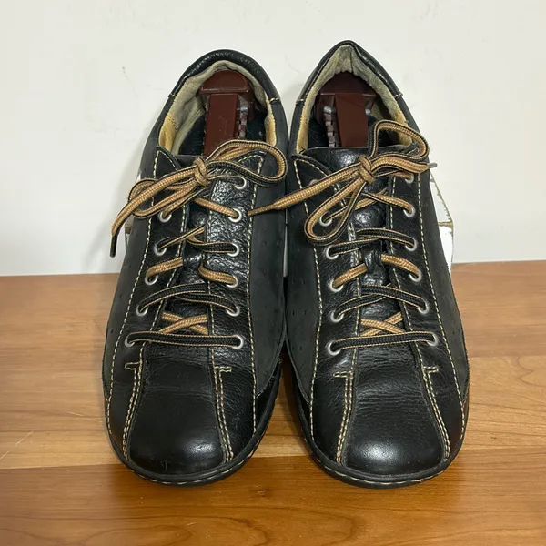 Born Black Leather Lace Up Comfort Shoes W31379 Womens 8.5 EU 40 - Image 3