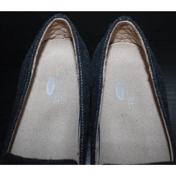 Women's Dr. Scholl's Faxon Studded Slip On Loafers Charcoal Gray Flats Size 7.5 - Image 8