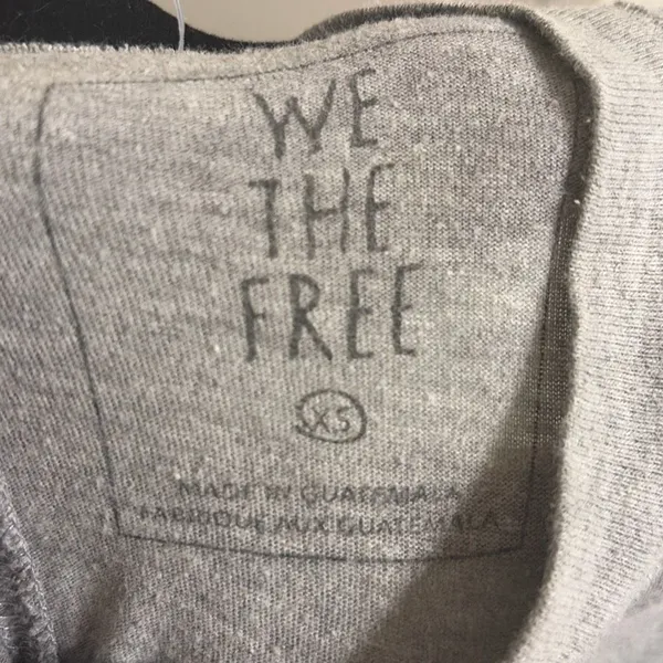 ✨Free People We The Free By Be Free Grey Sz XS Tunic T-shirt✨ - Image 5