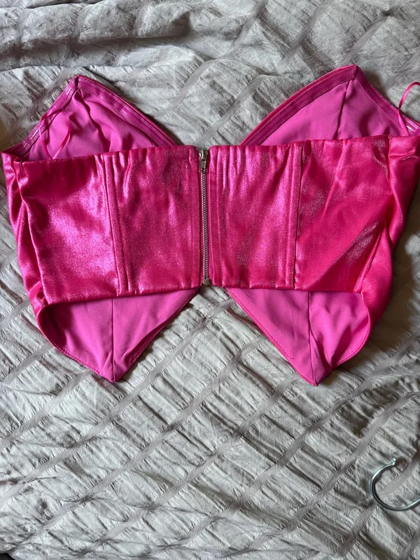 superdown Clara Cut-Out Top Hot Pink M - Image 5