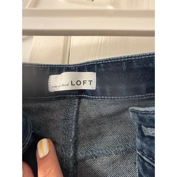 Loft high rise wide leg jeans 6/26 - Image 2