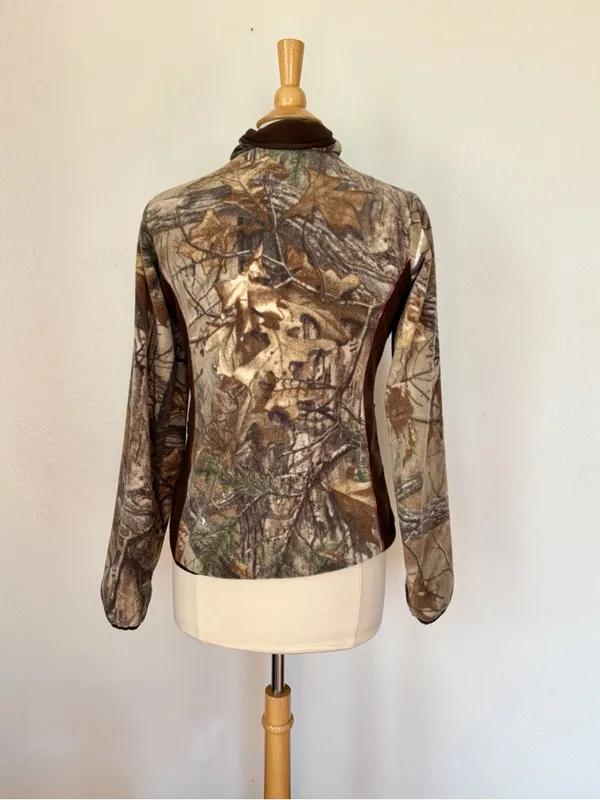 Game Winner Camouflage Fleece Collared Zip Up Jacket - Image 5