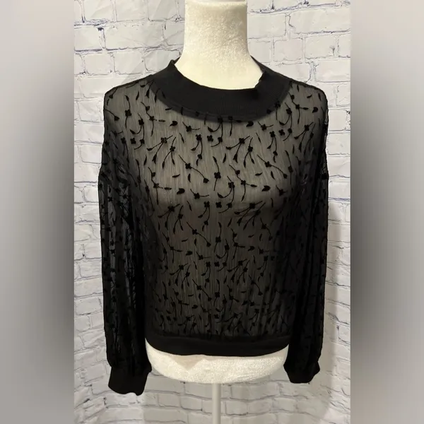 ZARA Combination Crop Top large Black - Image 2