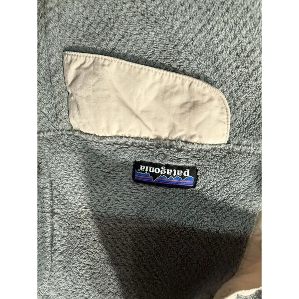 PATAGONIA Fleece Gray Thermal Pullover Snap-T Jacket Women's Large - Image 3